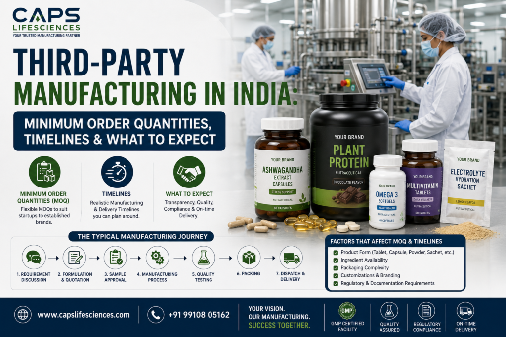 third party manufacturing MOQ