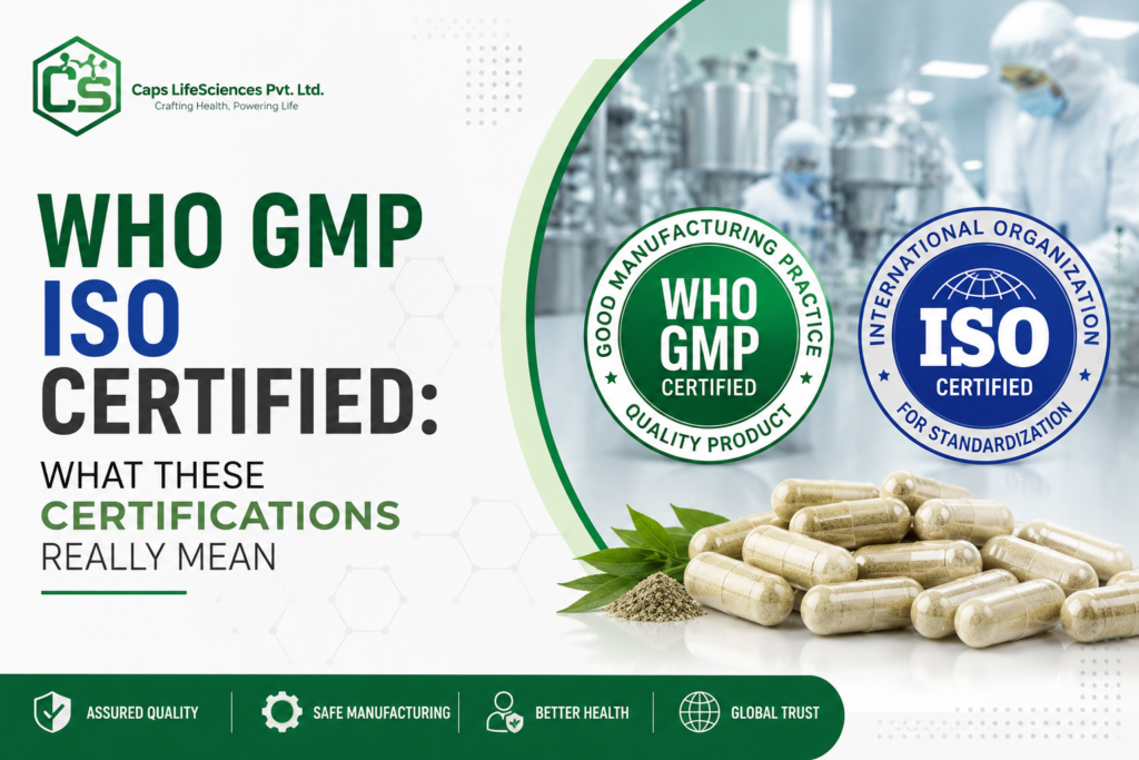 WHO GMP ISO certified